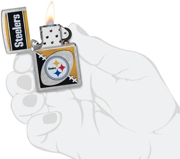 Zippo Personalized Latest Style Lighter NFL - Free Laser Engraving (Pittsburgh)