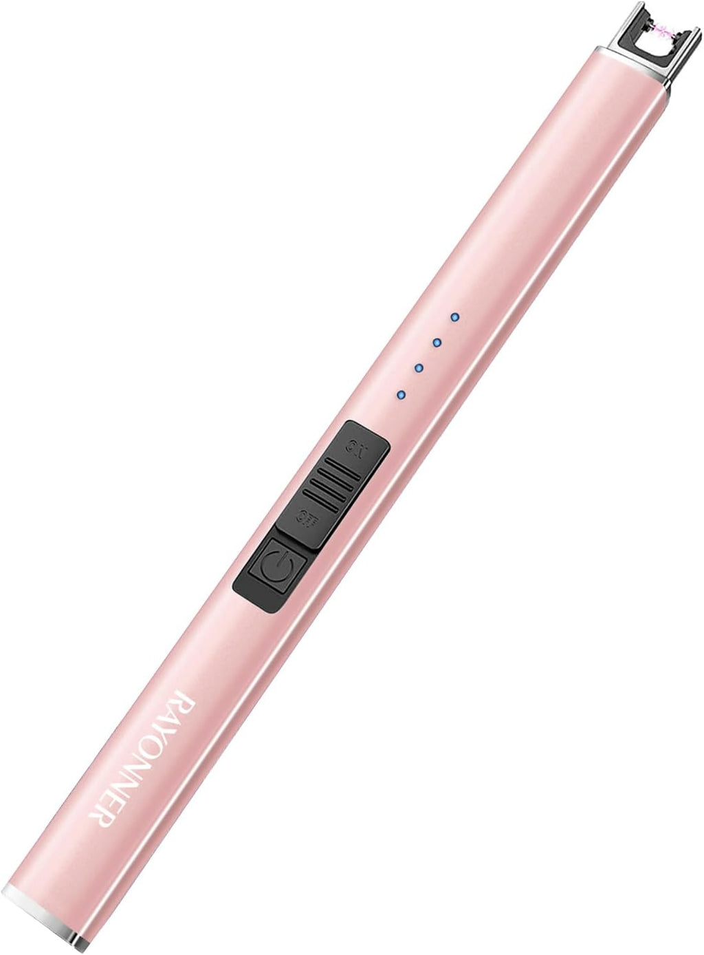 RAYONNER Electric Candle Lighter USB Plasma Arc Windproof Rose Gold