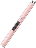 RAYONNER Electric Candle Lighter USB Plasma Arc Windproof Rose Gold