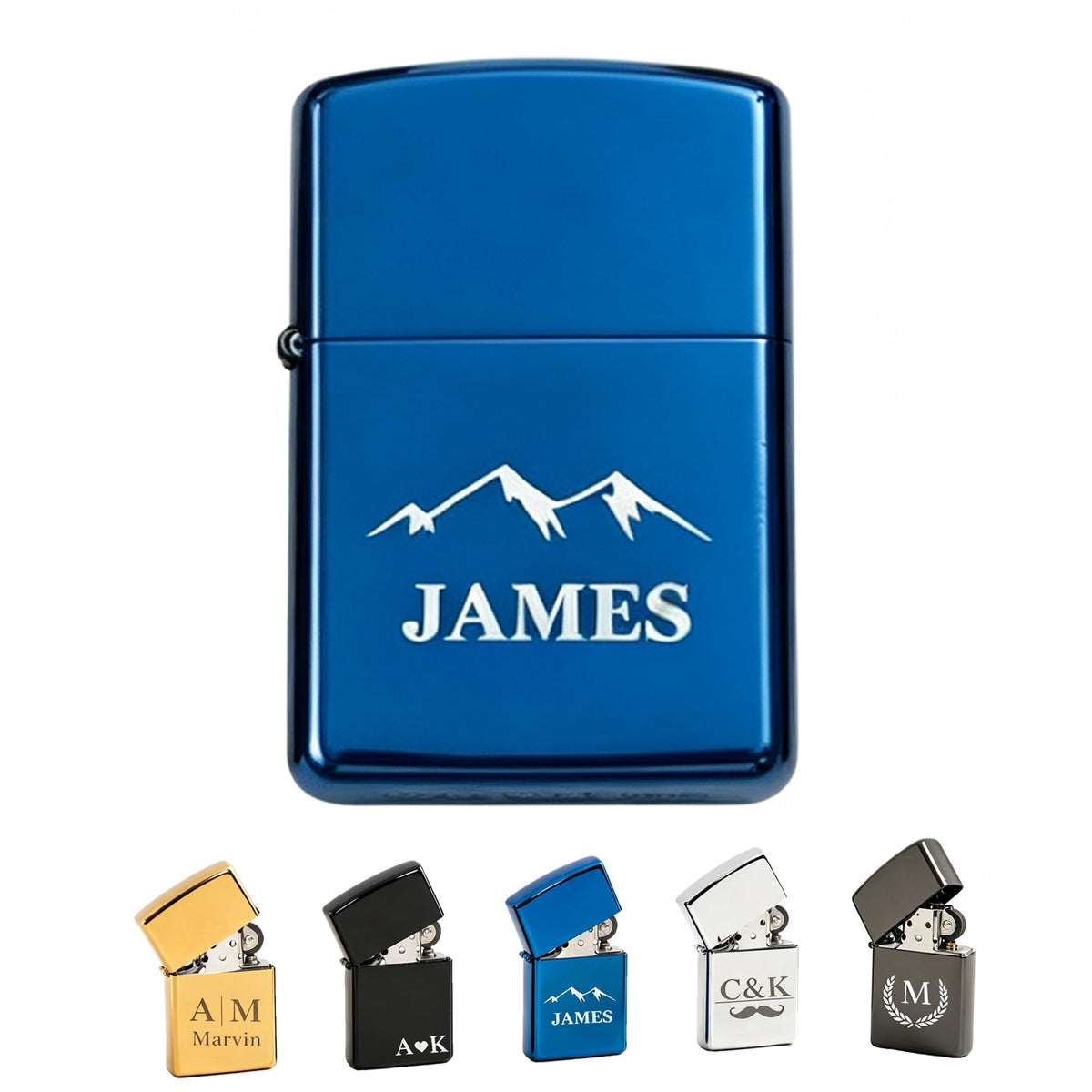 Personalized Engraved Lighter, Custom Name Groomsmen Proposal Gift for Men