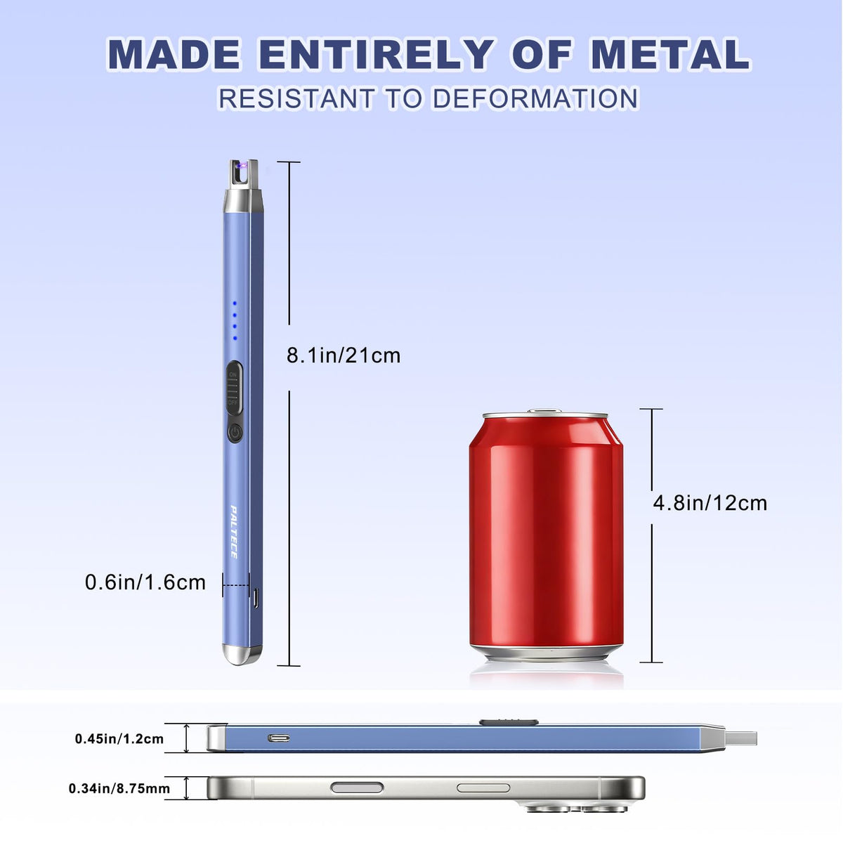Upgraded Electric Lighter, USB C Rechargeable Flameless Plasma Arc Lighters with LED Display, Windproof Candle Lighter for BBQ Camping Kitchen, Safety Lock, for Men Women (Black)