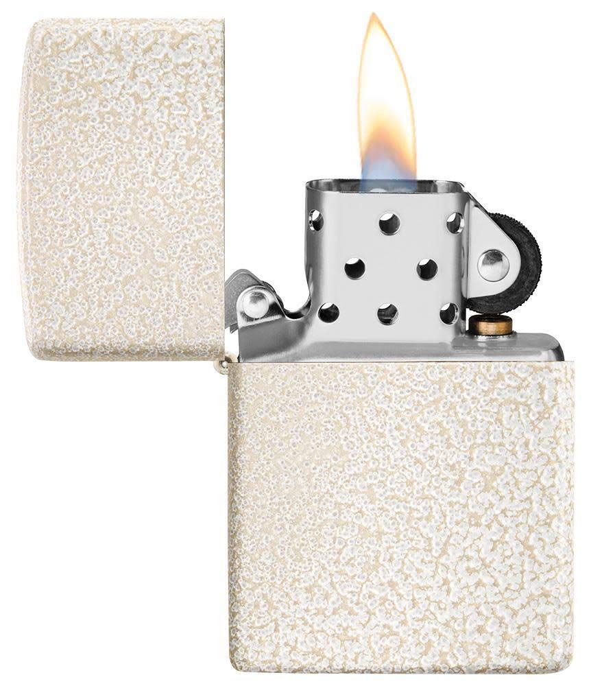 Zippo Classic Black Crackle Pocket Lighter - Windproof & Refillable Flip-Top Metal Lighter - Everyday Use Pocket Lighters - Luxury Lighters Made in USA