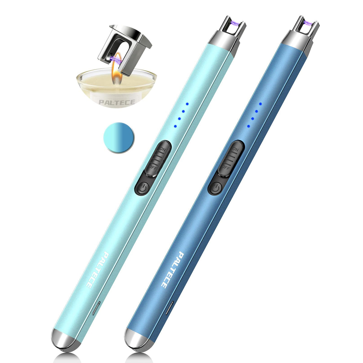 Upgraded Electric Lighter, USB C Rechargeable Flameless Plasma Arc Lighters with LED Display, Windproof Candle Lighter for BBQ Camping Kitchen, Safety Lock, for Men Women (Black)