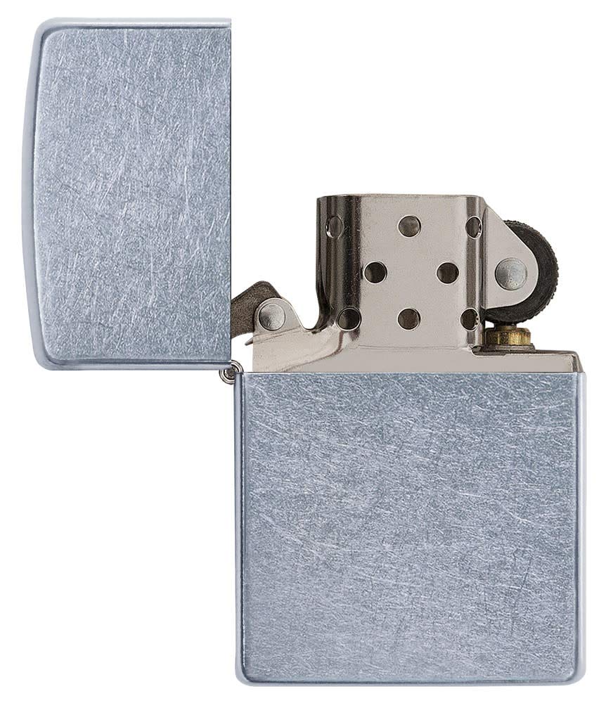 Zippo Classic Brushed Chrome Pocket Lighter - Windproof & Refillable Flip-Top Metal Lighter - Everyday Use Pocket Lighters - Luxury Lighters Made in USA