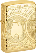 Zippo Currency Design Armor High Polish Gold Pocket Lighter