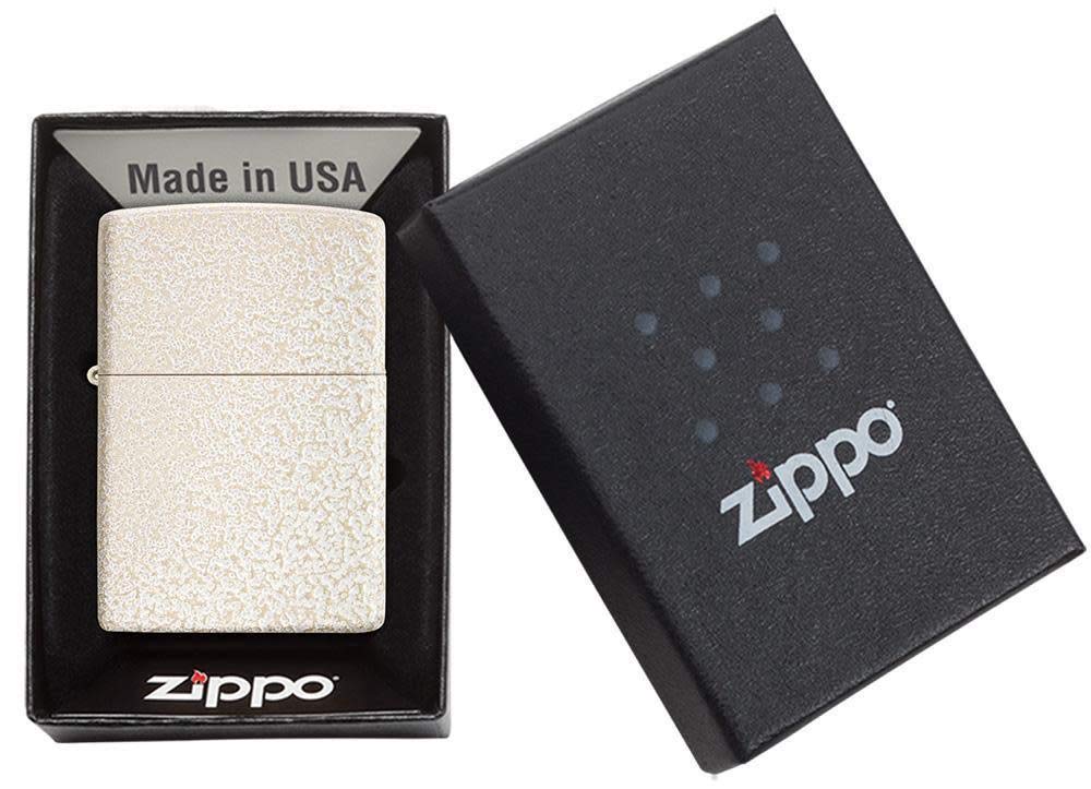 Zippo Classic Black Crackle Pocket Lighter - Windproof & Refillable Flip-Top Metal Lighter - Everyday Use Pocket Lighters - Luxury Lighters Made in USA