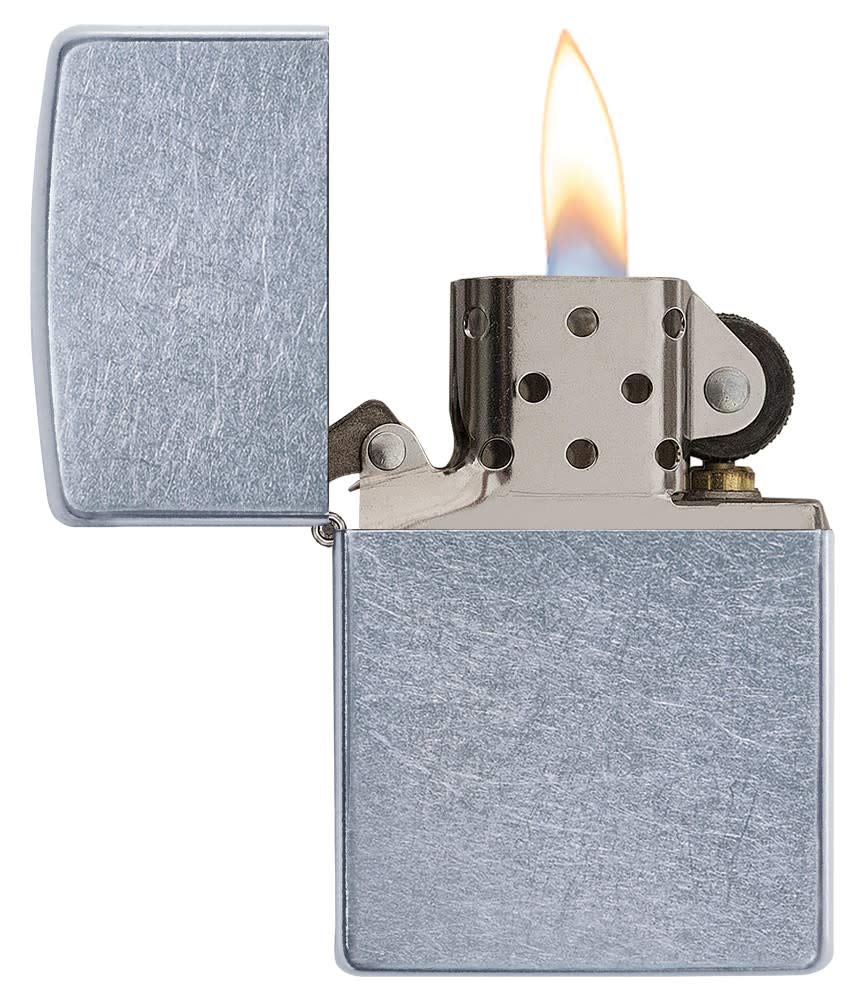 Zippo Classic Brushed Chrome Pocket Lighter - Windproof & Refillable Flip-Top Metal Lighter - Everyday Use Pocket Lighters - Luxury Lighters Made in USA