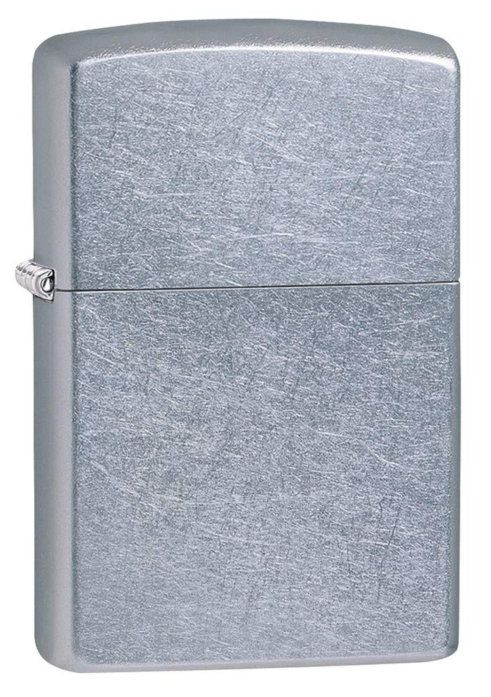 Zippo Classic Brushed Chrome Pocket Lighter - Windproof & Refillable Flip-Top Metal Lighter - Everyday Use Pocket Lighters - Luxury Lighters Made in USA