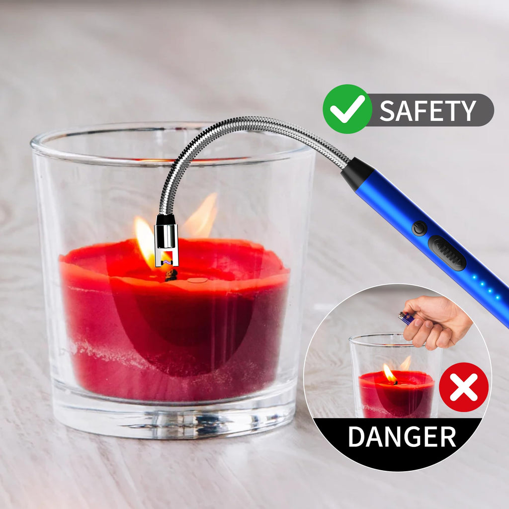 Rechargeable Electric Candle Lighters, 2-Pack, Black