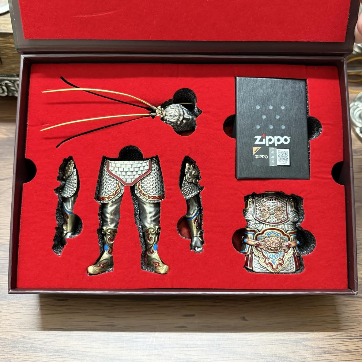 Zippo Sun Wukong Monkey King Limited Edition Table Set with Magnetic Assembly Design, Windproof Refillable Flame, Premium Metal Build