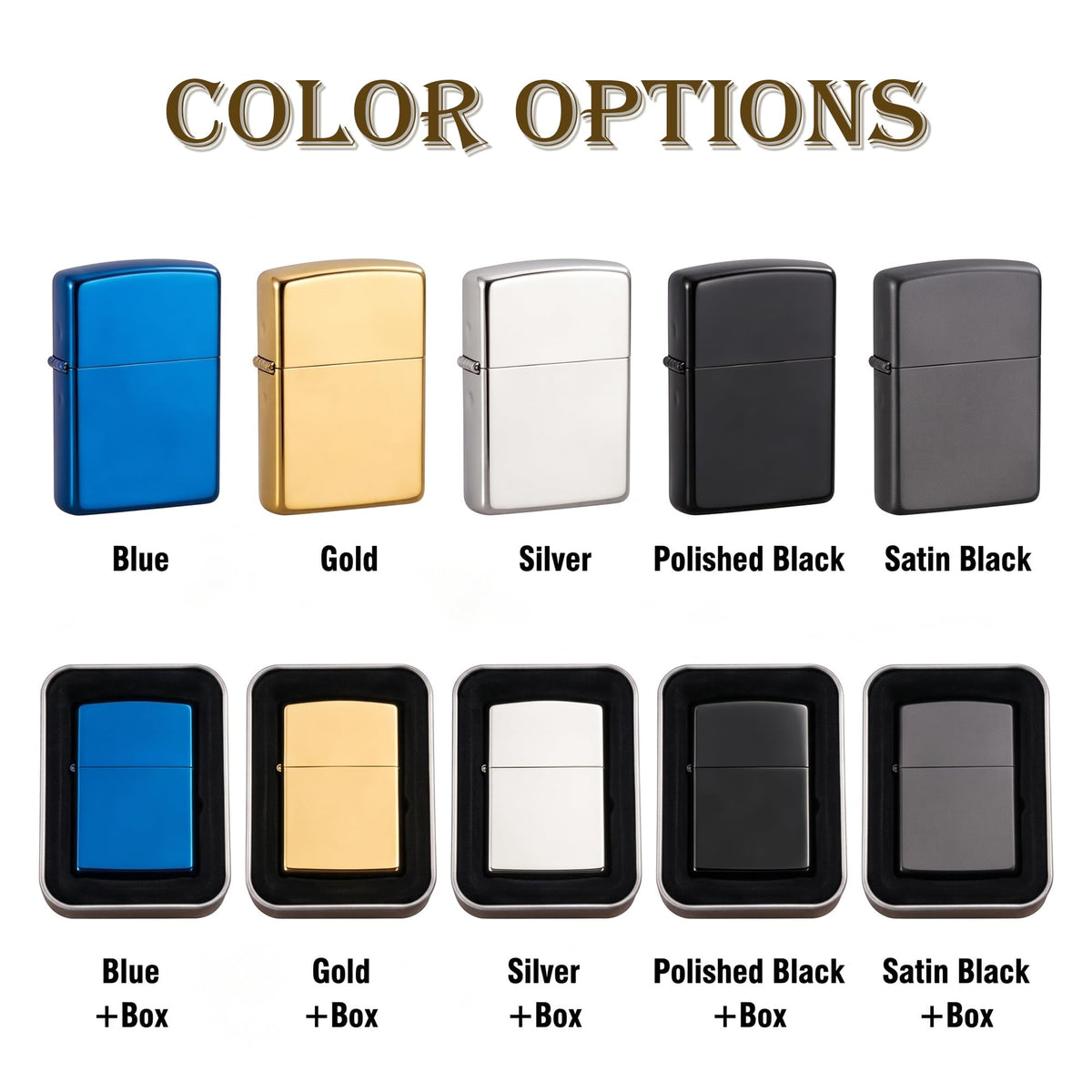 Personalized Engraved Lighter,Groomsman Gift（Silver，Lighter only）