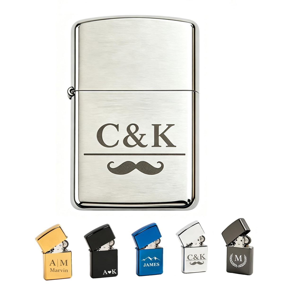 Personalized Engraved Lighter, Custom Name Groomsmen Proposal Gift for Men