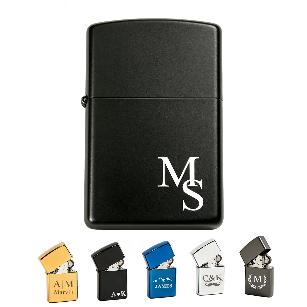 Personalized Engraved Lighter, Custom Name Groomsmen Proposal Gift for Men