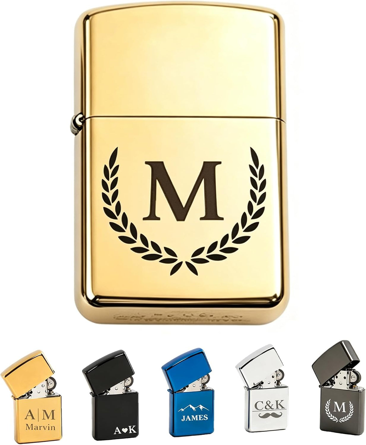 Personalized Engraved Lighter, Custom Name Groomsmen Proposal Gift for Men