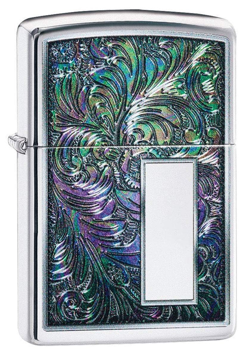 Zippo Custom Lighter – Personalized Engraved Venetian Design | Genuine Windproof Metal Lighter | Unique Gift for Men & Women – Christmas, Halloween, Valentine