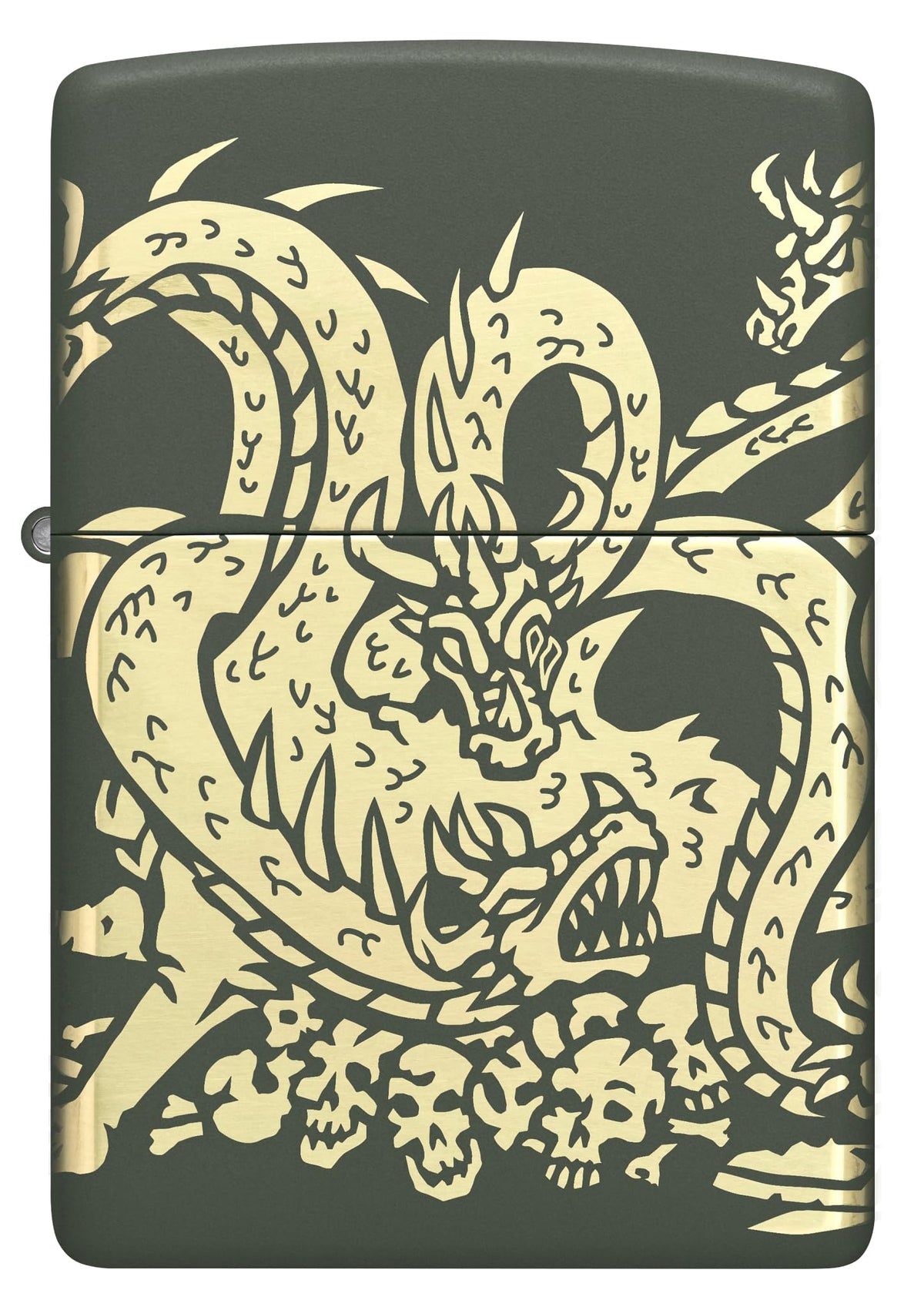 Zippo Dragon Fusion Design 540 Tumbled Brass Pocket Lighter