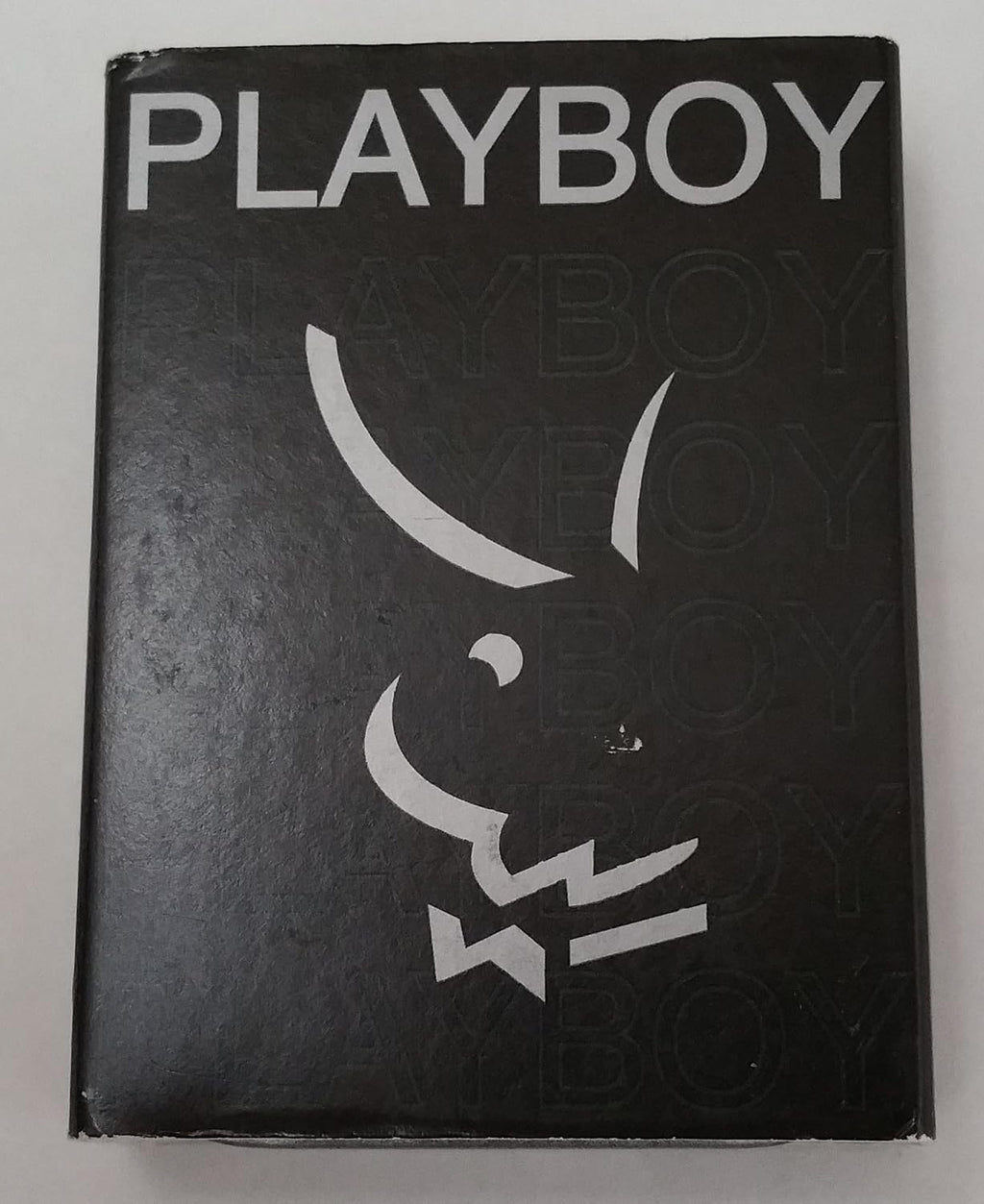 Zippo Lighter Playboy Bunny Head Pewter Logo Brushed Chrome Finish 2003