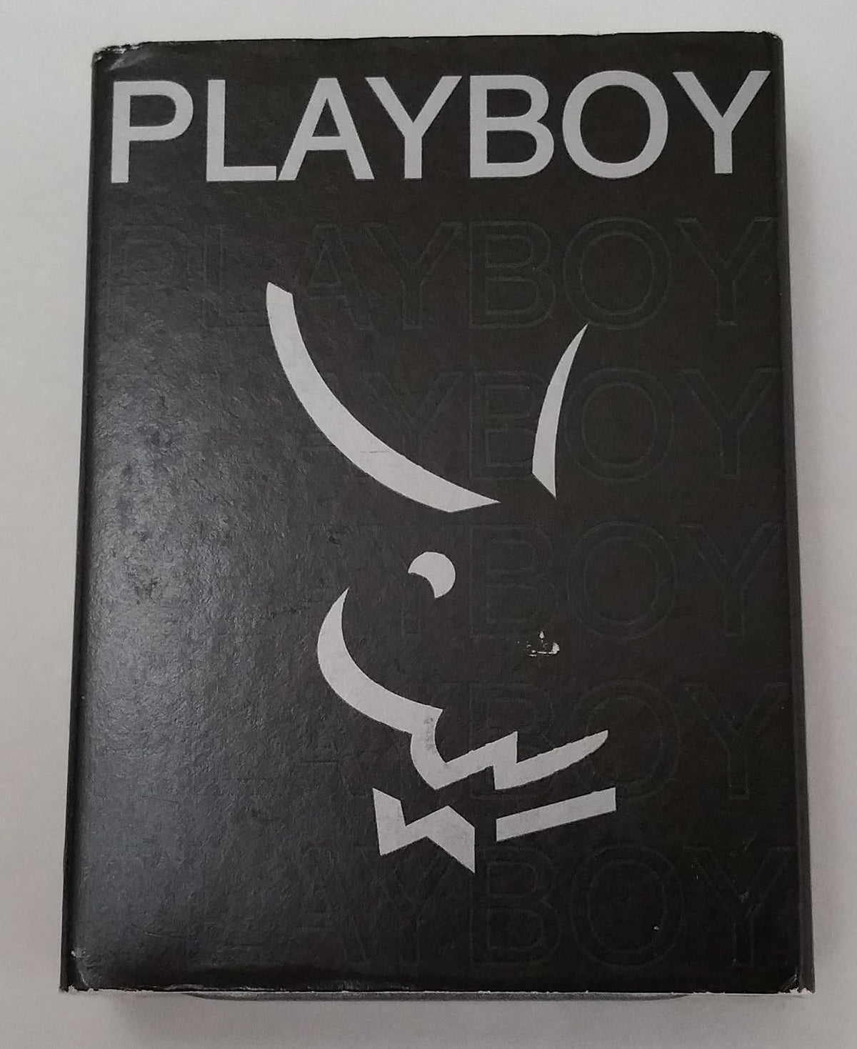 Zippo Lighter Playboy Bunny Head Pewter Logo Brushed Chrome Finish 2003